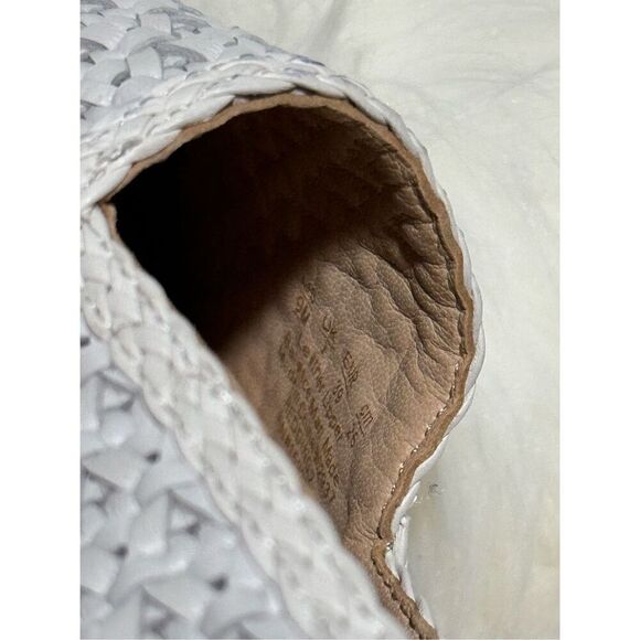 J.mclaughlin Redding 2 basket weave woven black white loafers 9M - Picture 6 of 11